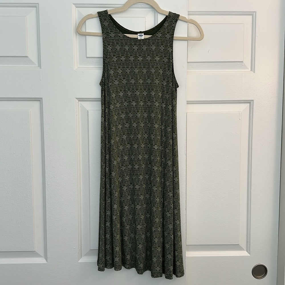 Old Navy Green Patterned Flowy Sleeveless Dress XS
